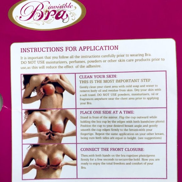 Freebra Self Adhesive Silicon Push Up Bra NIB - Picture 9 of 12